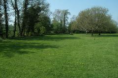 A photo of the field at the bottom of the campsite